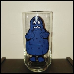 Vintage McDonald's Grimace Collector's Series Drinking Glass 1970s